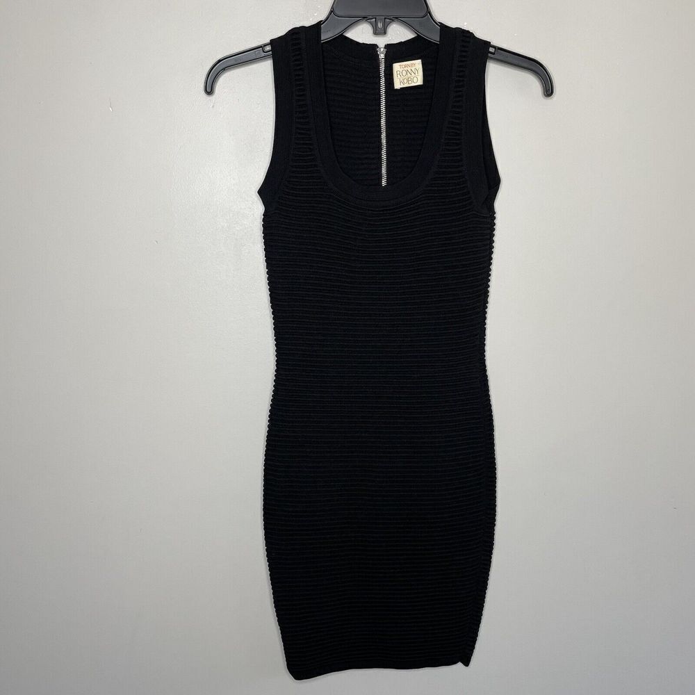 Torn by Ronny Kobo Black Mini Dress